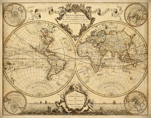 Stara Mapa 1720 rok